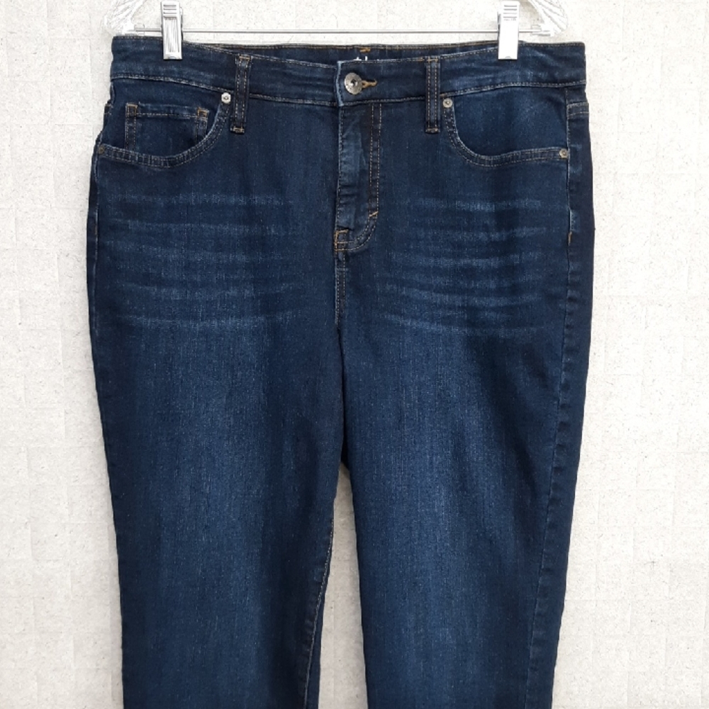 Style & Co. Women's Dark Denim Curvy Girlfriend Straight Leg Jeans